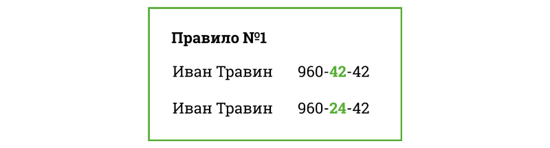 Принимаем волевое решение: считать клиентов одним человеком, если карточки различаются только порядком двух цифр в номерах телефонов